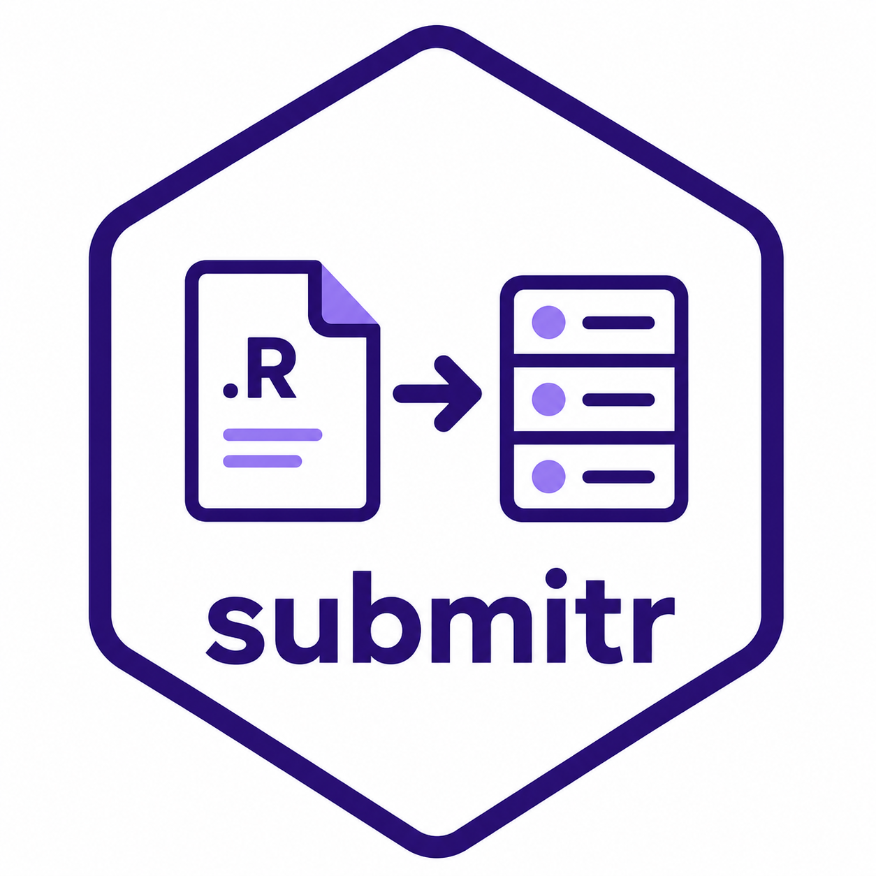 submitr hex sticker